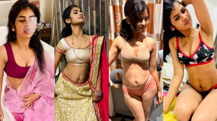Indian Cute Sexy HouseWife Smoking Riding Full
